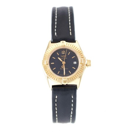 Breitling Uhr Callistino gebraucht Lady Quarz Gold Ref. K52043 Revision