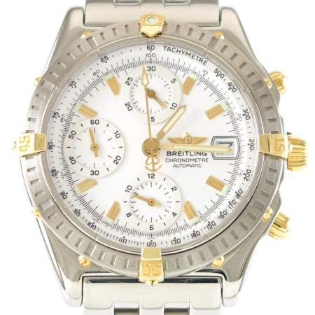 Breitling Uhr Chronomat gebraucht Edelstahl/Gold Revision Ref. B13352