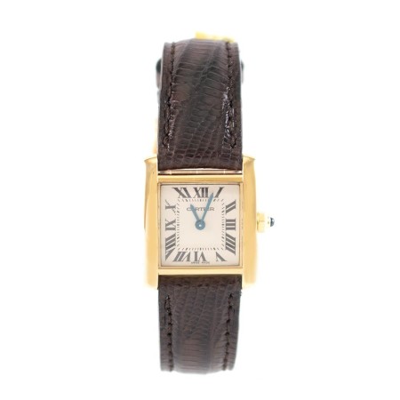 Preview: Cartier Uhr Tank Francaise gebraucht Lady Gold Ref. 2385 Revision