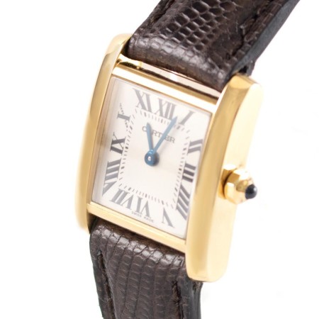 Preview: Cartier Uhr Tank Francaise gebraucht Lady Gold Ref. 2385 Revision