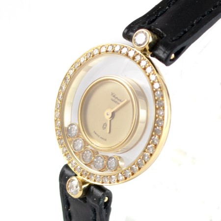 Chopard Uhr Happy Diamonds Lady gebraucht Gold Diamanten 3926