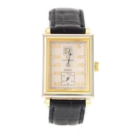 Chronoswiss Uhr Hora Handaufzug Edelstahl Ref. CH 1351 Revision