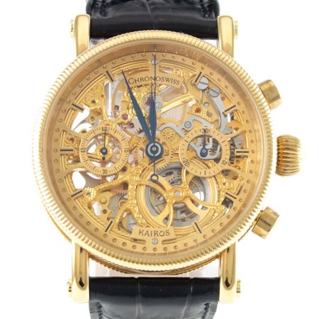 Chronoswiss Uhr Kairos Vergoldet Skelett Handaufzug Ref. CH2325 Limited Edition