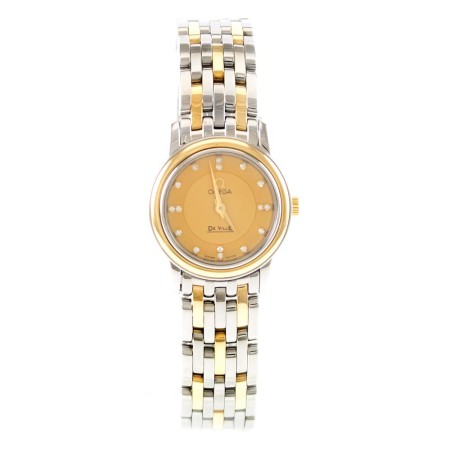 Omega Uhr de Ville Lady gebraucht Quarz Ref. 43701600 Revision