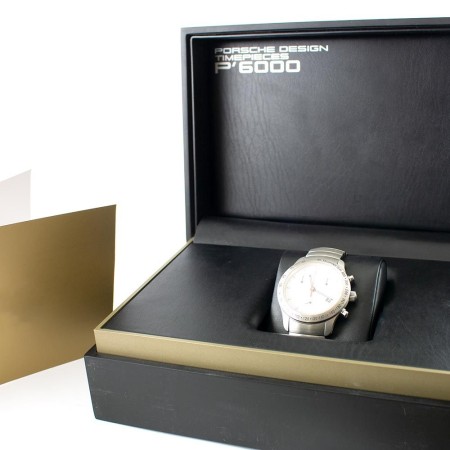 Porsche Design Uhr 1/10 Second Chronograph Quarz Edelstahl Ref. P6600.41