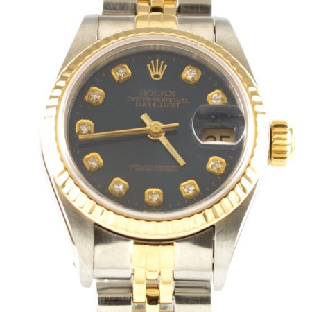 Rolex Uhr Datejust gebraucht Lady Diamonds Revision Ref. 69173