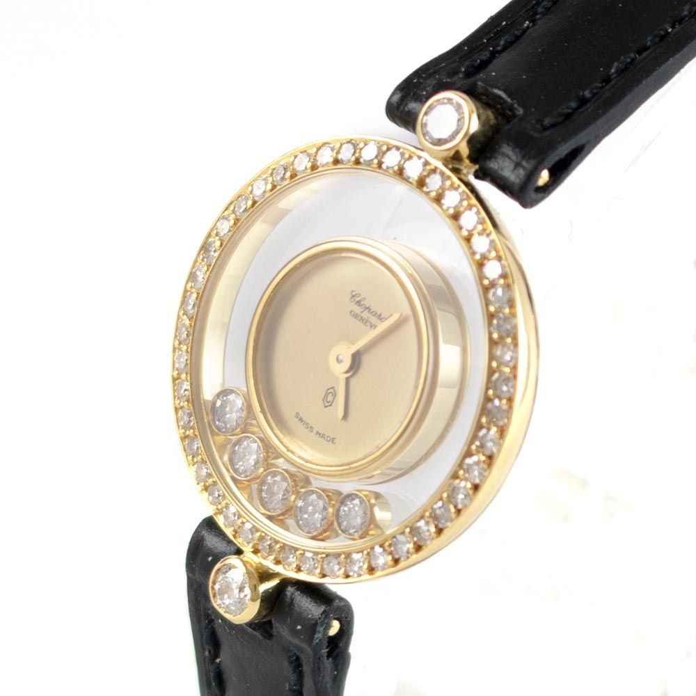 Chopard Uhr Happy Diamonds Lady gebraucht Gold Diamanten 3926
